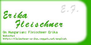 erika fleischner business card
